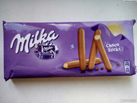 Шоколадные палочки Milka Choco Sticks/Милка Шоколадные палочки Чоко Стикс 112 г 2 шт (Германия) #53, M-Power