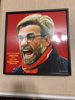 Картина постер интерьерная Тренер Юрген Клопп в стиле поп-арт / Ливерпуль #3, Сергей Ц.