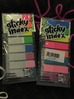 Стикеры для заметок клейкие 8 цветов с линейкой, закладки для книги самоклеящиеся 2 упаковки #46, Софья Ф.