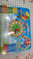 Обучающая игра FamilyToys "Часы - календарь" учим время, дни недели, времена года, развивающая игрушка от 3 лет для девочек и мальчиков, календарь детский, деревянные детские часы обучающие для детей #8, Ольга И.
