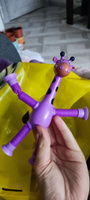 Детская игрушка для малышей мальчиков и девочек жираф на присоске для ребенка 3 года Развивающая игра для развития мелкой моторики, Для детей в машину #87, Олеся Е.