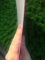 Доска / коврик для лепки Silwerhof Neon, А4, прямоугольная, пластик, розовая, толщина 1000 мкм #57, Анна