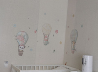 Наклейки на стену для декора детские STICKEREON "Животные на воздушных шарах" #3, Дарья К.