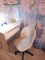 Кресло компьютерное Токио офисное, стул компьютерный для школьника детский игровой с мягкой сидушкой, бежевый бархат, Ами МЕБЕЛЬ Беларусь #130, Олеся К.
