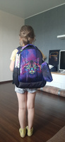 Рюкзак школьный для девочки подростка 17,2 л А4 с анатомической спинкой SkyName (СкайНейм), с пеналом и слотом USB #14, Екатерина С.