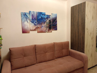 Модульная картина "Геншин" для интерьера на стену 130х70см, Картина на холсте из 5 частей, Фотопанно #5, Елена У.