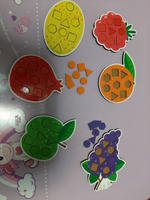 Сортер для малышей Монтессори "Фрукты" по цветамм, деревянная развивающая игрушка для детей от 1 года, 6 фруктов, 48 геометрических деталей #55, Вероника Р.