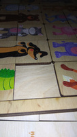 Развивающая деревянная игра пазл для малышей "Зоопарк" (развивающие пазлы для маленьких, подарок на день рождения, для мальчика, для девочки) Десятое королевство #73, Гульнара Б.