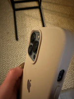 Силиконовый чехол Apple с Soft-touch покрытием на iPhone 13 Pro / Apple Silicone Case с бархатным покрытием внутри, Бежевый #16, Елизавета П.