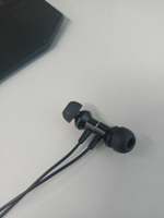 Наушники проводные / Зарядка / Гарнитура для телефона с разъемом Jack 3.5 mm / Metal EarPads / с микрофоном / Черный #65, Алексей С.