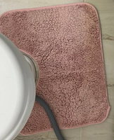 Комплект ковриков для ванной и туалета противоскользящие мягкие 50х80/45х50 #83, Валерия Л.