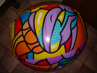 Надувной пляжный мячик Bestway "Поп-арт", детский большой мяч для плавания, купания, бассейна и воды, диаметр 91 см #67, Александр