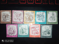 Набор почтовых марок Австрия 1973-1978 Стандарт Серия "Красивая Австрия": Замки, Пейзажи #6, Светлана К.