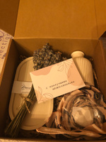 Подарочный набор для женщин: подарок маме подруге сестре бабушке на день рождения. Sweet box: сухоцветы лаванда, ваза из гипса, саше, открытка. #7, Светлана Т.