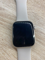 Гидрогелевая защитная пленка (Глянцевая) для Apple Watch Series 7, 8, 9 (45mm) 3шт/бронепленка эпл вотч 7 8 9 45мм #129, Диана Н.