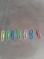Скрепки канцелярские пластиковые набор Brauberg, 28 мм, цветные, 100 штук #67, Дмитрий Н.