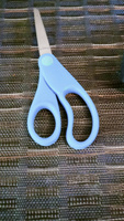 Ножницы школьные WESTCOTT JUNIOR 13 см, асимметричные пластиковые кольца, заостренные лезвия, синие #3, Оксана М.