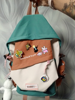 Рюкзак школьный городской с игрушкой для подростка бирюзовый, рюкзак для девочки, рюкзак для мальчика #6, Надежда Е.
