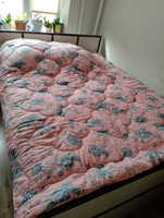 Одеяло 2 спальное зимнее толстое, 172х205 см, ватное утяжеленное, стеганое взрослое, двуспальное, двушка, хлопок 100% #122, Юлия С.