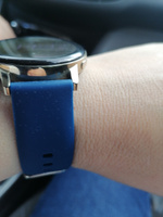 Силиконовый ремешок для часов 20мм Спортивный браслет 20 мм для смарт-часов Samsung Galaxy Watch , Amazfit Bip / GTS , Huawei Honor Watch , Garmin , Xiaomi Haylou / Mibro , Realme - Ремень 20mm #36, Татьяна Г.