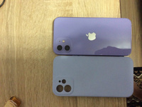 Чехол для Apple iPhone 12 / чехол на айфон 12 матовый фиолетовый #28, Диана К.