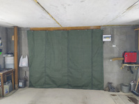 Брезентовая штора для гаража 2,2*3м огнеупорная с люверсами #27, Евгений Ф.
