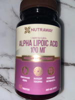 Альфа липоевая кислота 60 таблеток антиоксиданты alpha lipoic acid NUTRAWAY #114, татьяна к.