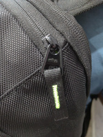 Рюкзак городской спортивный, рюкзак туристический, цвет черный зеленый #11, Моисеева Я.
