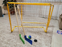 Детский Хоккейный набор: двое ворот, клюшка 2шт, шайба, мячик #1, Дамир И.