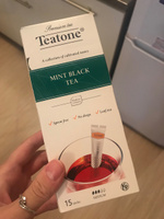 Чай чёрный с МЯТОЙ "Teatone" в стиках для разовой заварки (15шт.x1,8гр) #8, Ольга К.