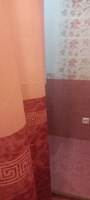 Штора для ванной комнаты водонепроницаемая, тканевая 180x200 см, с принтом, кольца в комплекте #67, Надежда Б.