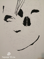 Девушка и череп / Абстракция Раскраска картина по номерам на холсте 40х60 #20, Юлия Д.
