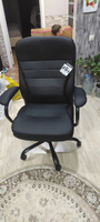 Компьютерное, офисное, удобное кресло (стул) для руководителя с подлокотниками Brabix "Heavy Duty HD-001", экокожа, черное #4, Светлана Ч.