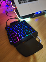 Игровой блок Оклик 703GK черный USB for gamer LED #83, Михаил Г.