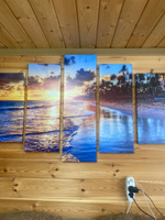 Модульная картина для интерьера на стену "Пляж" 80x140 см MK50189 #4, Елена К.