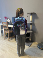 Рюкзак школьный для девочки 17.5 л с анатомической спинкой SkyName (СкайНейм) с мишкой #46, Ирина Ш.