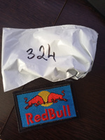 Нашивка, шеврон, патч (patch) на липучке Red Bull, размер 9,4*5,8 см, 1 шт. #18, Мария Д.