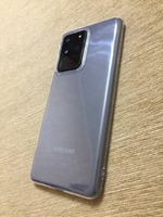 Ультратонкий силиконовый чехол для смартфона Samsung Galaxy S20 Ultra / Силиконовая защитная накладка с защитой от прилипания / Тонкий противоударный чехол для телефона / Прозрачный #19, Диана Ф.