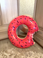 Надувной круг для плавания розовый пончик 90 см #75, Мария