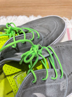 Шнурки для обуви, шнурки 90см., круглые, тонкие, с пропиткой, SAPHIR - 68 (зелёный анис), Франция #31, Камбалин А.