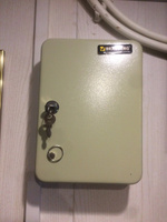 Ящик-шкафчик для ключей настенный на 48 ключей 250x80x180 мм, с замком, 48 брелоков с ярлычком в комплекте, Brauberg, серый #4, Оганес А.