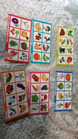 Деревянное лото Томик "Растительный мир", развивающая настольная игра для малышей, 6 карточек + 48 фишек #7, Елена З.