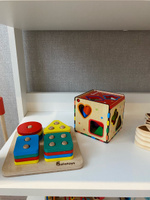 Сортер деревянный для малышей Монтессори "Куб"развивающая игрушка от 1 года #80, Алина Ш.