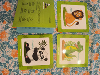 Кубики детские деревянные Животные жарких стран MEGA TOYS развивающие игрушки от 1 года карточки развивающие обучающие игры #36, Елена С.