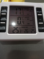 Метеостанция + беспроводные датчики , Внутренний наружный термометр с беспроводным датчиком / Метеостанция домашняя #8, Алексей А.