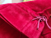 Мешок подарочный бархатный большой / бордовый #3, целуйко екатерина