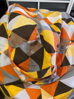 Пуффбери Кресло-мешок Груша, Жаккард, Размер XXXL,оранжевый, коричневый #7, Артём Е.