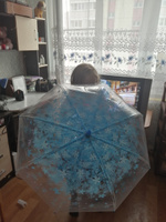 Зонт детский трость для девочек прозрачный полуавтомат #27, Ирина Ф.