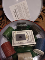 Покерный набор "Poker Chips" 120 фишек, с номиналом, в жестяной подарочной коробке / Сукно в подарок, 2 колоды карт, фишки дилера / Настольные игры для компании #5, Любовь Ш.