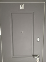 Металлическая хромированная цифра 6 в готическом стиле на входную дверь квартиры или офиса #22, Анатолий В.